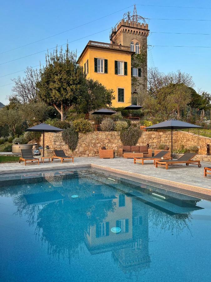 Torre Scribanti Villa Sestri Levante Bagian luar foto