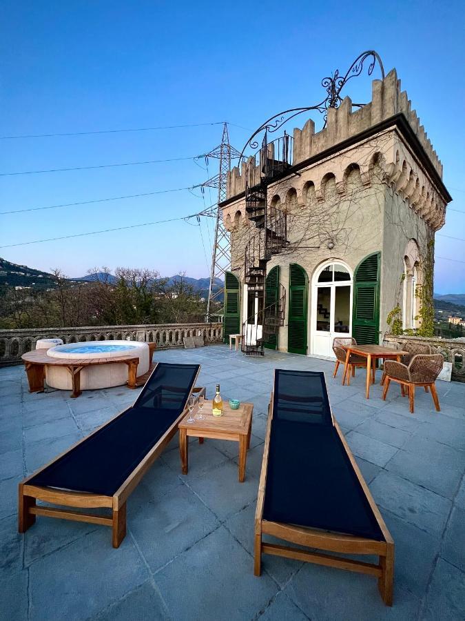 Torre Scribanti Villa Sestri Levante Bagian luar foto