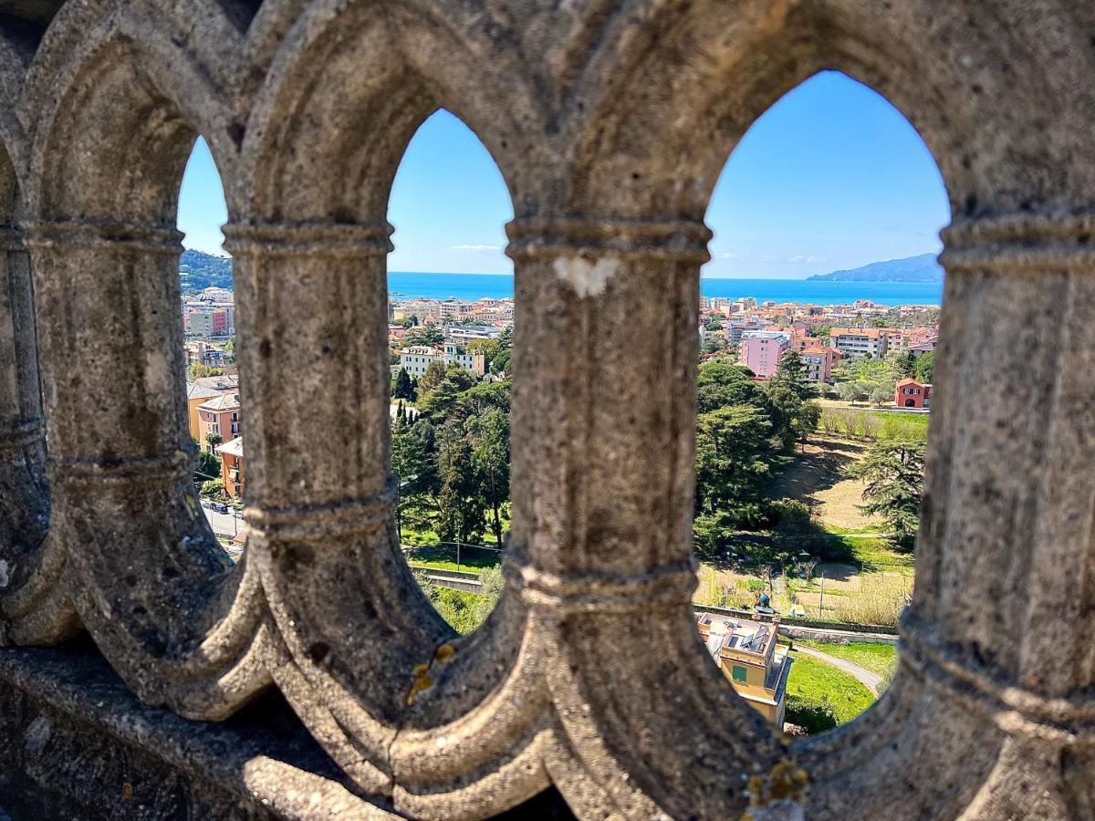 Torre Scribanti Villa Sestri Levante Bagian luar foto